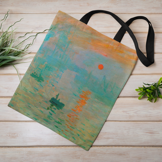 Lina vai kokvilnas auduma maisiņš «Impression - Sunrise» | Kolekcija «Claude Monet»