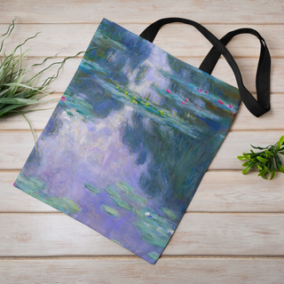 Lina vai kokvilnas auduma maisiņš «Water Lilies» | Kolekcija «Claude Monet»