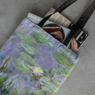 Lina vai kokvilnas auduma maisiņš «Waterlilies - 1915» | Kolekcija «Claude Monet»