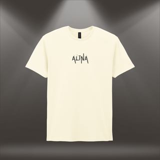 Kokvilnas T-krekls ar vārdu "Alīna"