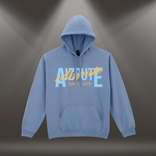 Hūdijs ar apdruku "Aizpute. Anno 1378." | Pelēcīgi zils (Stone blue)