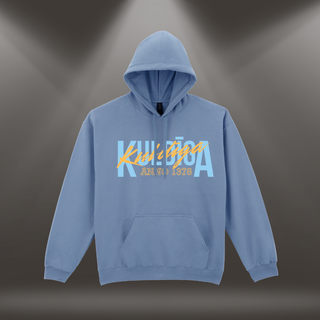 Hūdijs ar apdruku "Kuldīga. Anno 1378." | Pelēcīgi zils (Stone blue)