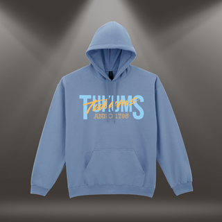 Hūdijs ar apdruku "Tukums. Anno 1795." | Pelēcīgi zils (Stone blue)