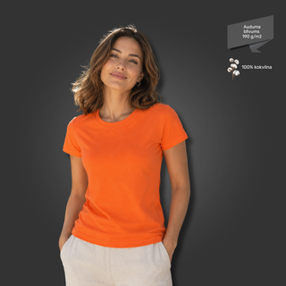 Sieviešu T-krekls - klasiskais | 190 g/m² | Oranžs