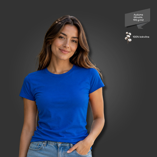 Sieviešu T-krekls - klasiskais | 190 g/m² | Klasiski zils