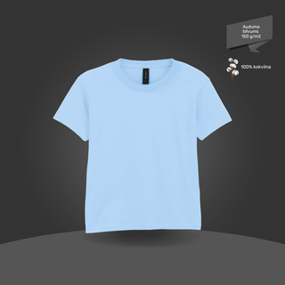 Bērnu T-krekls, pamata modelis | 150 g/m² | Gaiši zils