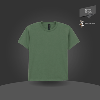 Bērnu T-krekls, pamata modelis | 150 g/m² | Militāri zaļš