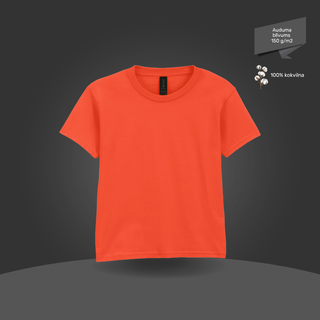 Bērnu T-krekls, pamata modelis | 150 g/m² | Oranžs