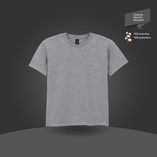 Bērnu T-krekls, pamata modelis | 150 g/m² | Klasiski pelēks