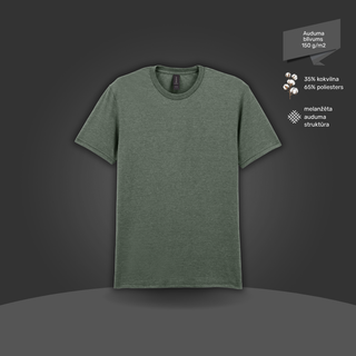 Pamata T-krekls | 150 g/m² | Militāri zaļš ar tekstūru