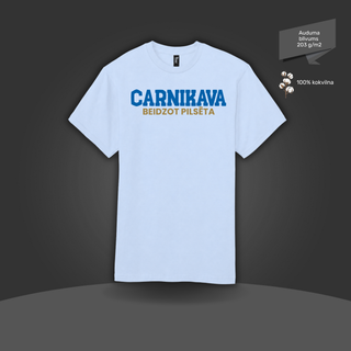 Kokvilnas T-krekls "Carnikava – beidzot pilsēta" | 4 krāsas
